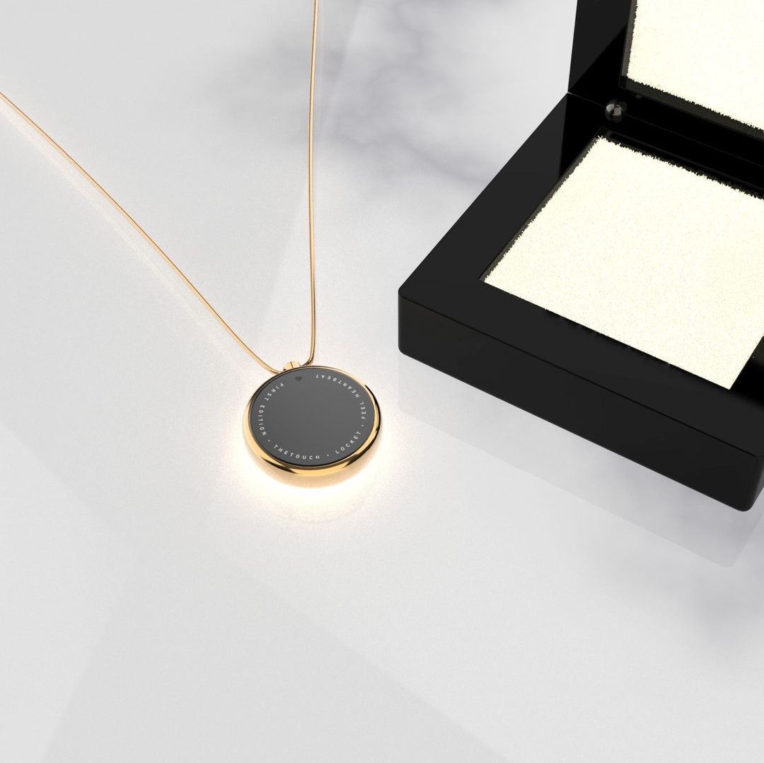 TheTouch Locket Smart Necklace With Your Loved Ones Heartbeat